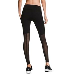 Victoria's Secret Sport Black Mesh Leggings